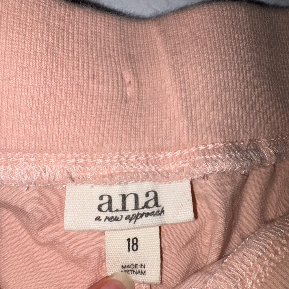 a.n.a Shorts Size 18 Pink Navy Blue Bundle Drawstring Utility Casual - Picture 2 of 10